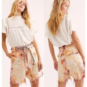 Free People “She’s A Legend” Bermuda Shorts Size 0
